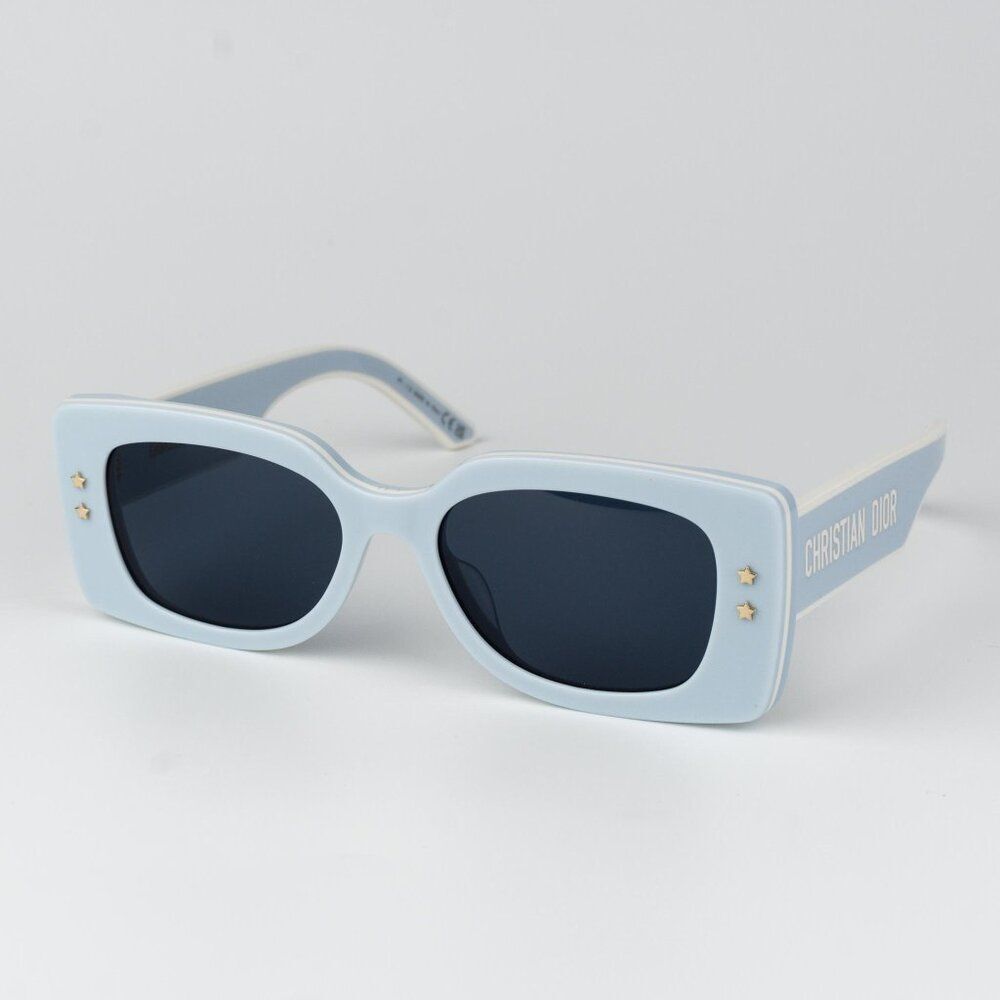 Dior DIORPACIFIC Women Sunglasses Blue White Geometric DIORPACIFIC S1U 80B0 - Picture 3 of 12